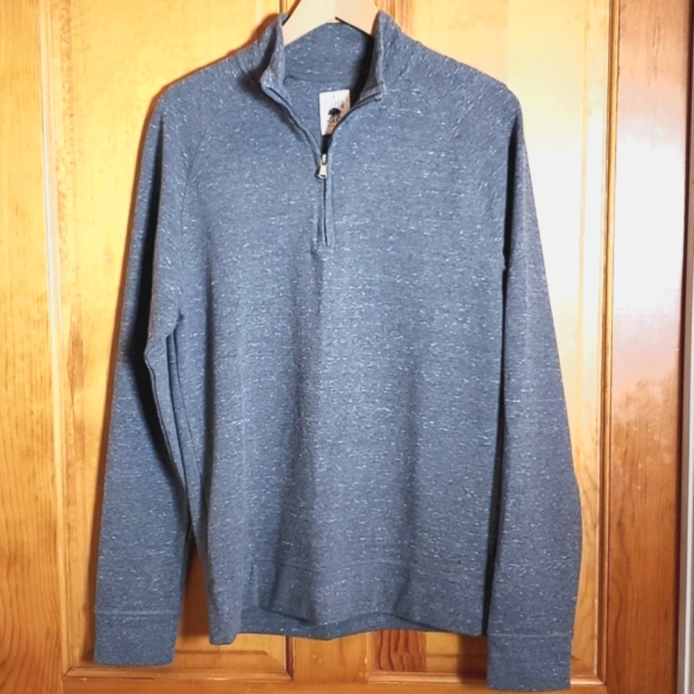 COPPER OAK SUPPLY M GREY MINOR TURTLENECK LONGSLEEVE ZIP COLLAR